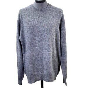 C by Bloomingdale's mens cashmere marble knit sweater, L